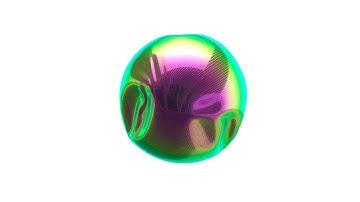 iridescent ball - material study