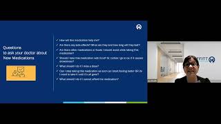 Virtual Meet the Experts: Medication Safety Matters Speak Up for Your Health