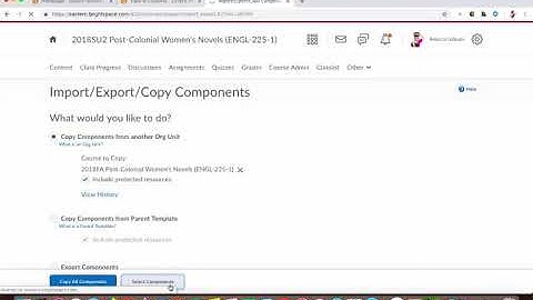 How to Copy Course Components