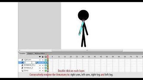 How To Create A Walking Stickman In Adobe Flash Using Bone Tool