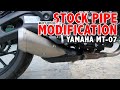 YAMAHA MT 07 STOCK PIPE MODIFICATION