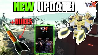 EVERYTHING ABOUT THE NEW TDX UPDATE! (nukes, map, rework & more) | Roblox Tower Defense X