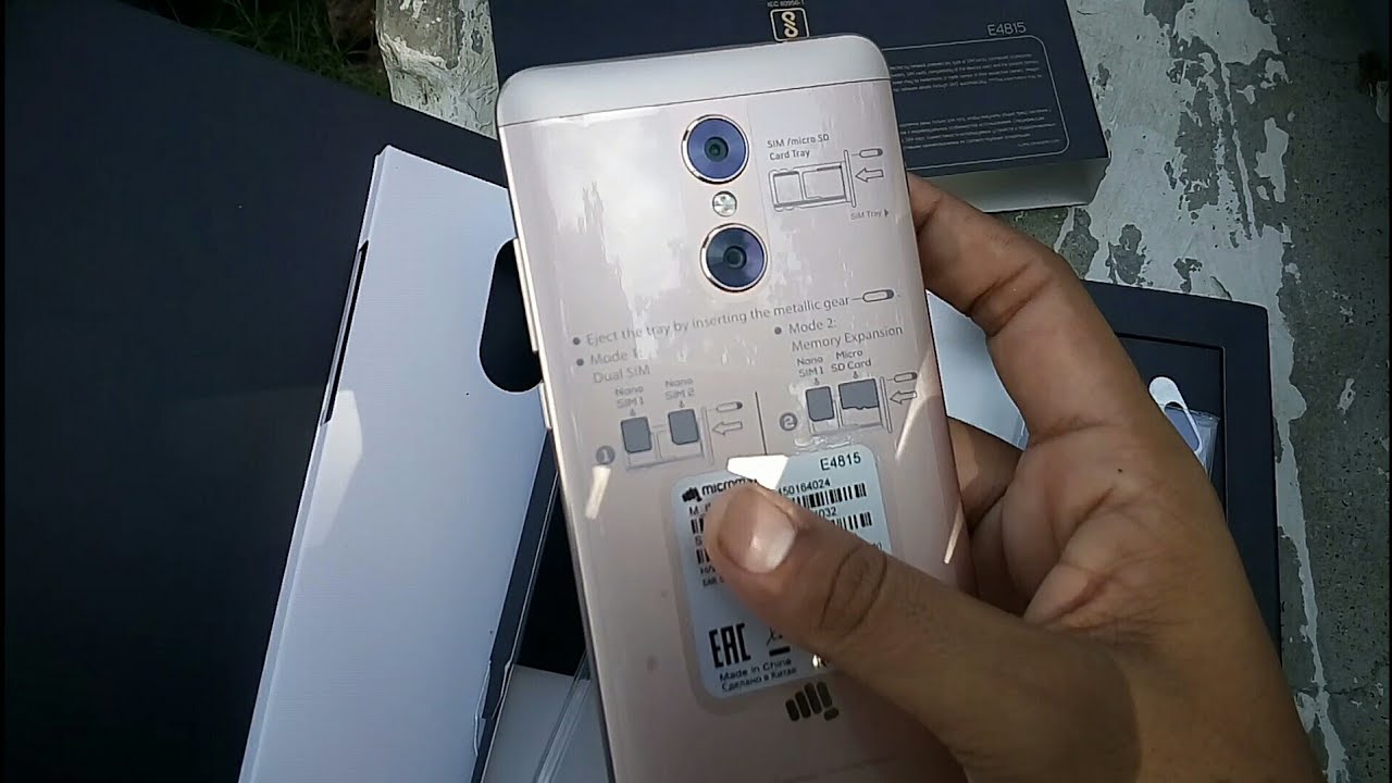 MICROMAX EVOKE DUAL NOTE - Unboxing - quick review-Hindi