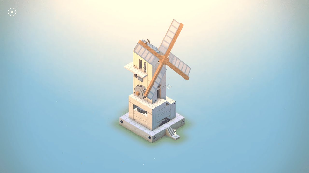落ち着いた雰囲気の風車【Monument Valley】