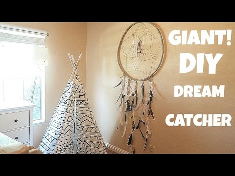 HOW TO MAKE A EASY GIANT DREAM CATCHER!