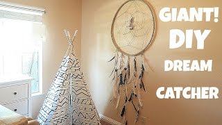 HOW TO MAKE A EASY GIANT DREAM CATCHER!