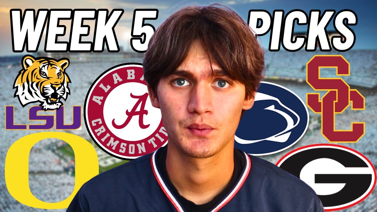 WEEK 5 COLLEGE FOOTBALL PREDICTIONS!