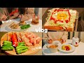 【vlog】一人暮らしの毎日の自炊ルーティーン🍳ダイエットご飯/がっつりご飯🍔幸せな毎日の食事🧸🌻