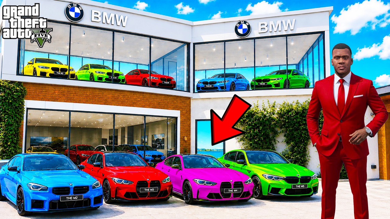 Franklin Opens a New BMW Showroom in GTA 5 | SHINCHAN and CHOP