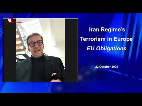 Christophe Marchand Addresses Webinar on Iran Regime’s Terrorism in Europe - October 22, 2020