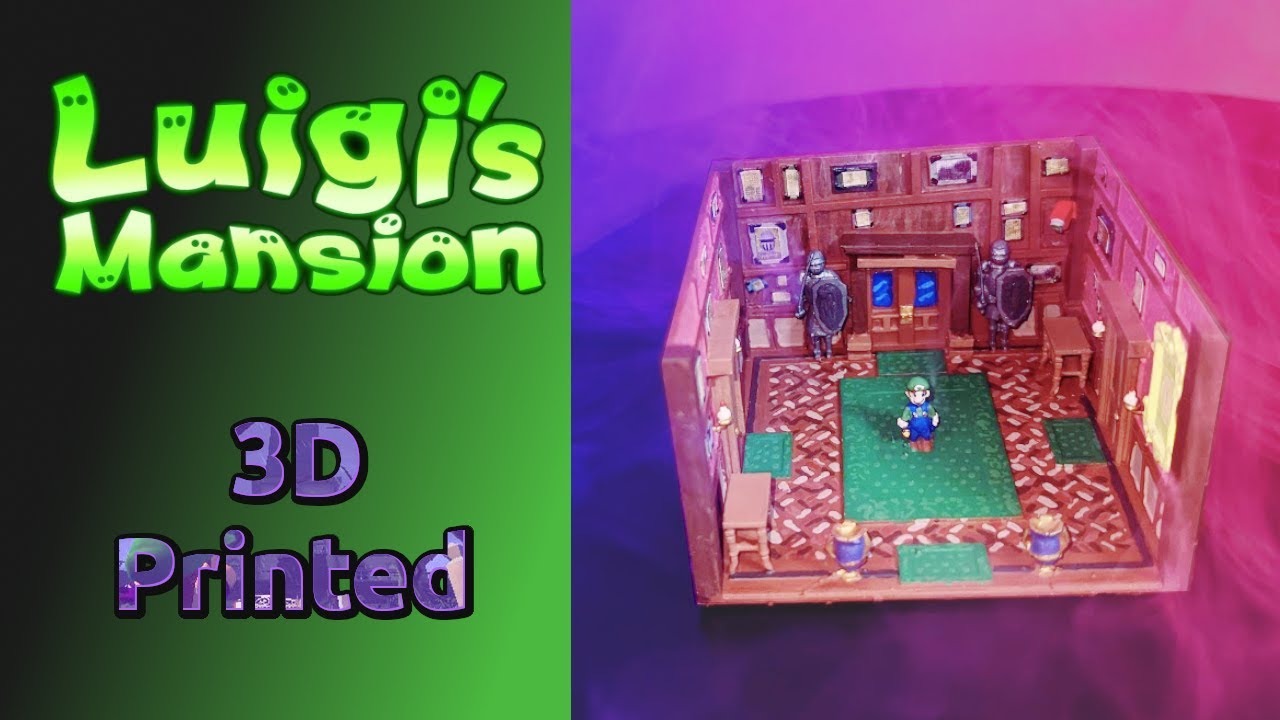 3D Printable Luigi's Mansion: Dark Moon Foyer by Minty Fries