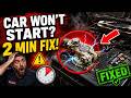 Car Won’t Start? Try This 2 Minute Battery Fix First! Dirty Battery Terminal Repair