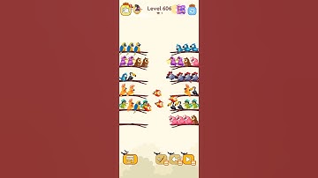 Bird sort color game level 606 #gameartdesign #gamedesign #gameplay #gamelevel #gaming #gamedesignin
