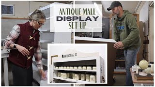 Stocking Products in the Antique Mall! ~ Booth Display ~ Cupboard Makeover ~ Booth Display Cupboard