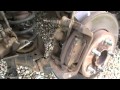 Fitting rear brake discs and pads to an X-Type Jaguar