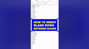 How to insert a blank row after every row in Excel 🔥Amazing 🔥Add blank row between data in 2 second