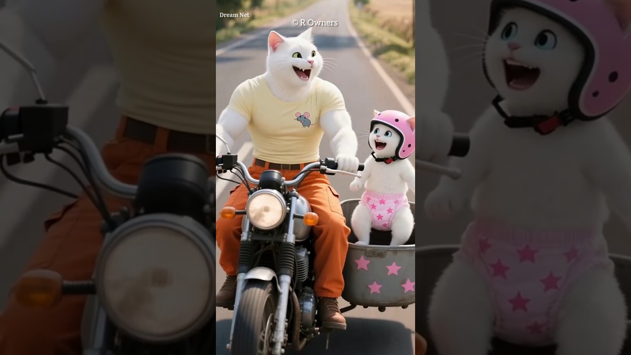 Dad Cat saved his family from Thieves 🙀 