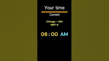 GMT-6｜08:00 AM｜CHICAGO