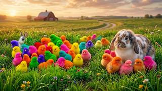 Surga Pelangi: Anak Ayam & Kelinci Paling Healing