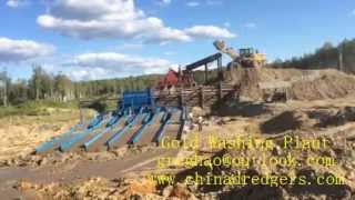 Large Gold Washing Plant for alluvial gold placer gold