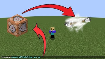 How to create lightning arrow in minecraft java [Command in Description]