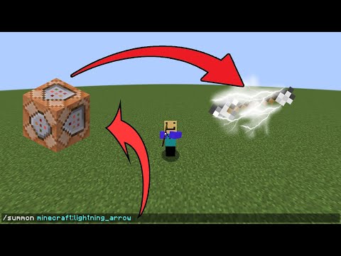 How to create lightning arrow in minecraft java [Command in Description]
