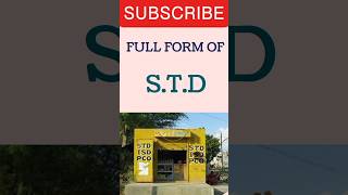 Full Form Of Std #std #fullform #knowledge #video #status #viral #telephonebooth #pco #shortvideo