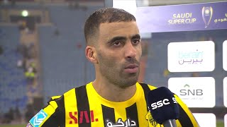 تصريح عبدالرزاق حمدالله لاعب الاتحاد بعد الفوز على النصر والتأهل لنهائي كأس السوبر  #SSC