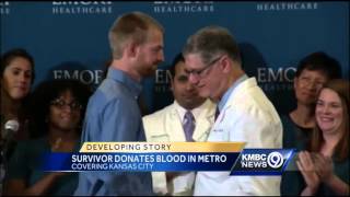 Ebola survivor makes donation to new victim