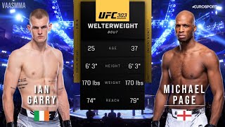 IAN GARRY VS MICHAEL PAGE FULL FIGHT UFC 303