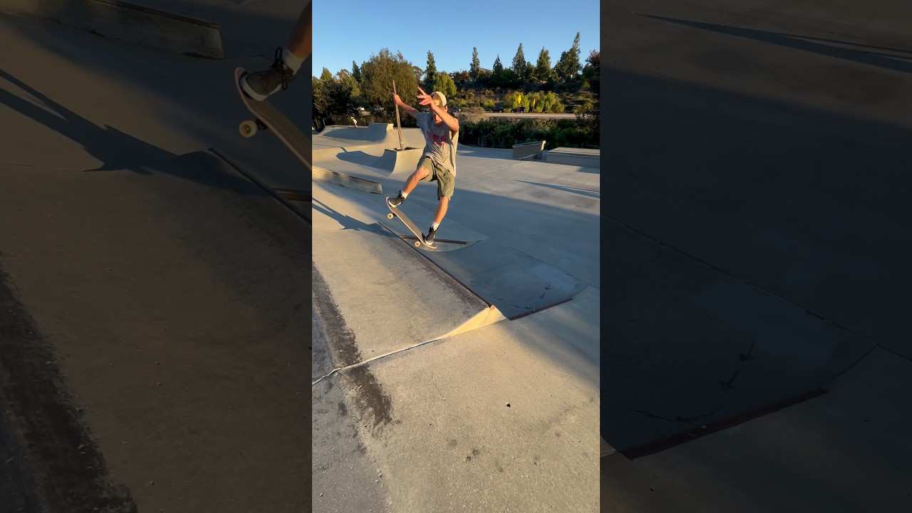 Mean Noseblunt Slide At PQ Skatepark! 