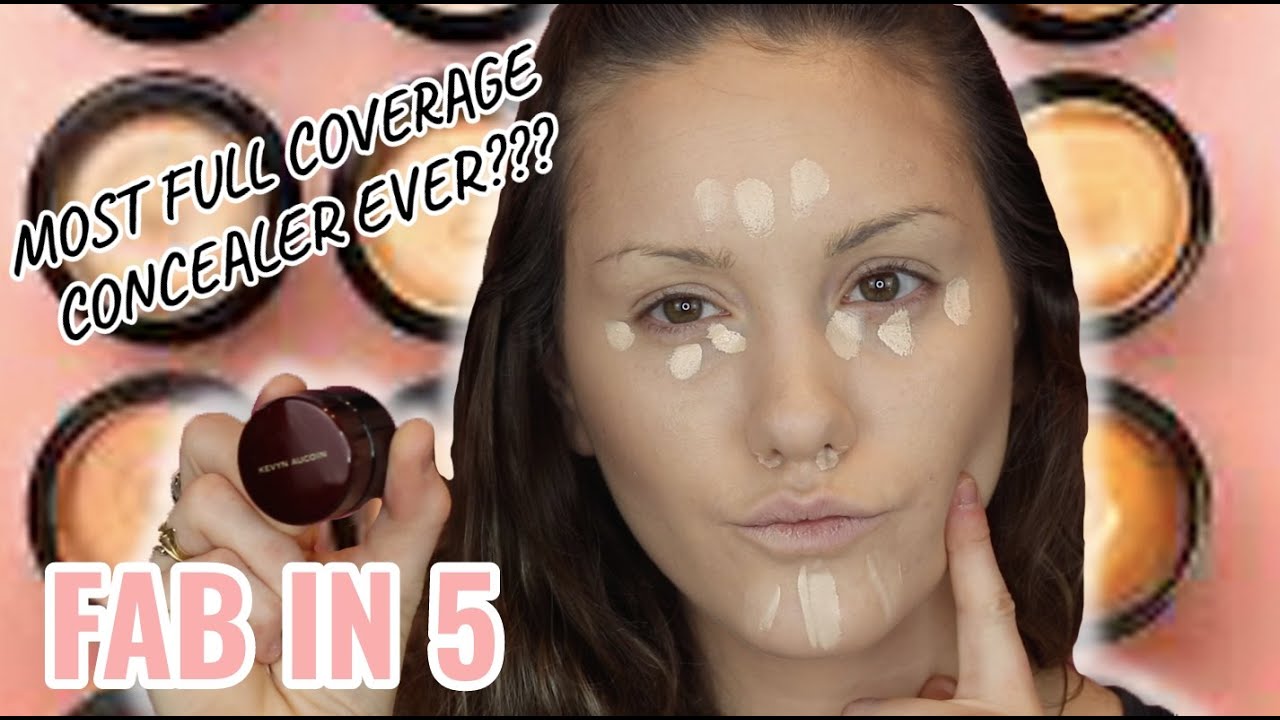 MOST FULL COVERAGE CONCEALER?? KEVYN AUCOIN SENSUAL SKIN ENHANCER REVIEW | FAB IN 5