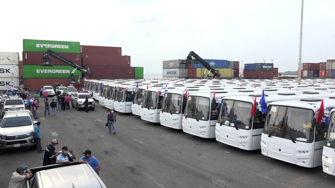 Nuevos buses rusos mejorarán transporte público en Managua