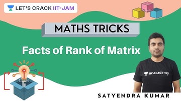 Facts of Rank of Matrix | Maths Tricks | #youtubeshorts | #shorts