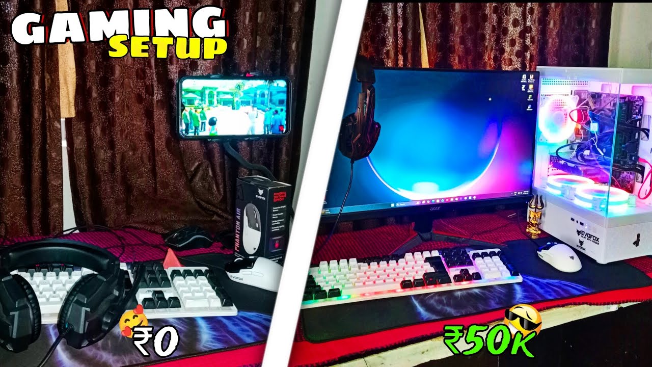 Gaming Setup Under 💸50k & Gaming Test 200+ FPS | GTA 5 & MINECRAFT 