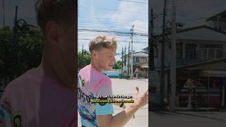 Foreigner buying fruit from local vendor in Thai islands 🇹🇭🏝️