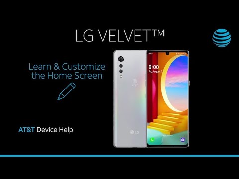 Learn and Customize the Home Screen on Your LG Velvet 5G | AT&T Wireless