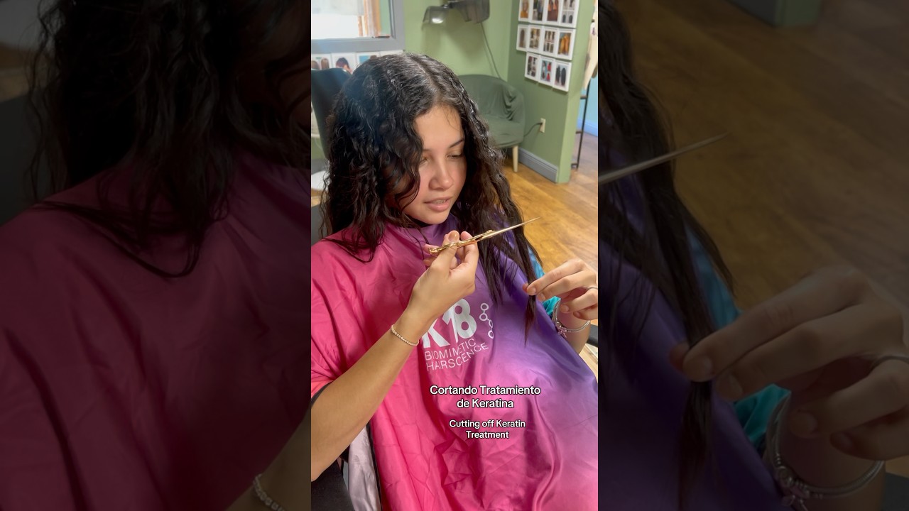 Goodbye 7 years of keratin treatment! ✂️ 