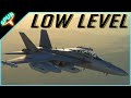 Growler on the Deck! SIDEWINDER Low Level Route in MSFS2020 (EA-18G)