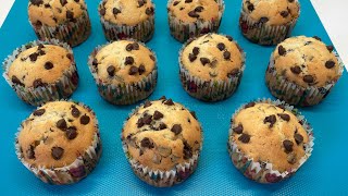 Recette muffins aux pépites de chocolat noir - Cách làm bánh nướng xốp sô cô la đen | Phương LAGNY