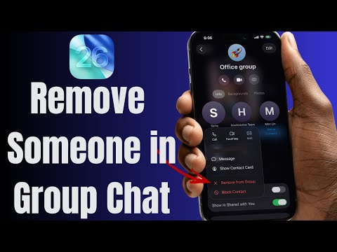How to Remove Someone From Group chat on iPhone iOS 26