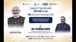 Launch of  1st Open Call under the Research, Development & Innovation #RDI Fund,