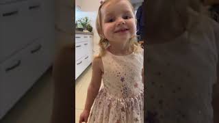 Two Year Old Makes Gingerbread Cookies #shorts