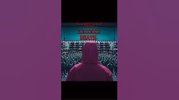 Squid game characters and their last words before death|squid game edit|…#kdrama #kdrama #gabbyspovs