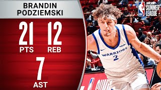 Brandin Podziemski GETS BUSY In Summer League! 👏