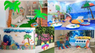 Summer Camp School decoration ideas/Summer camp activities ideas for kids/Summer bulletin board idea