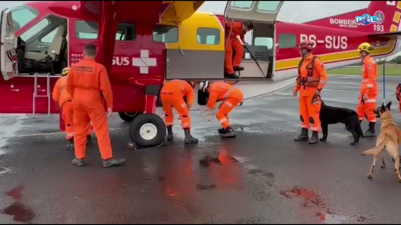 Bombeiros e cães do Pelotão PEMAD de Uberaba são enviados a Juiz de Fora e Ubá.