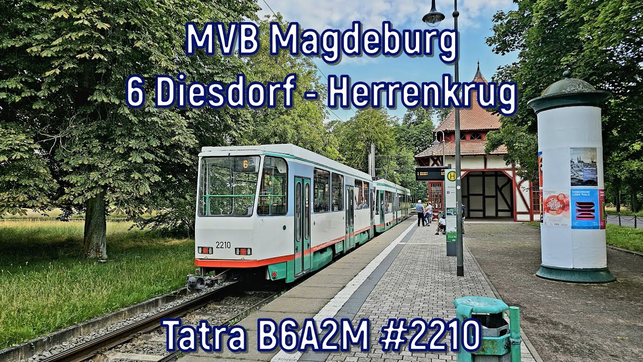MVB Magdeburg - Linie 6, Tatra B6A2M #2210
