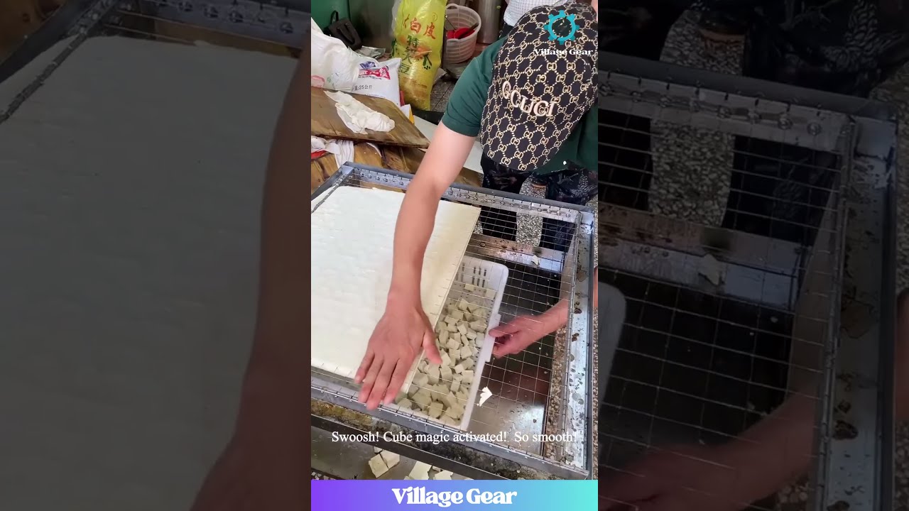 Tofu Cube ASMR This Cutter Is Mesmerizing So Satisfying Oddlysatisfying Asmr Foodprep
