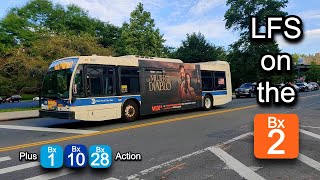 NYCT Bus: LFS on the Bx2, Bx28 Bunching & More @ Mosholu Parkway South & Paul Avenue